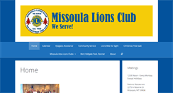 Desktop Screenshot of missoulalionsclub.org